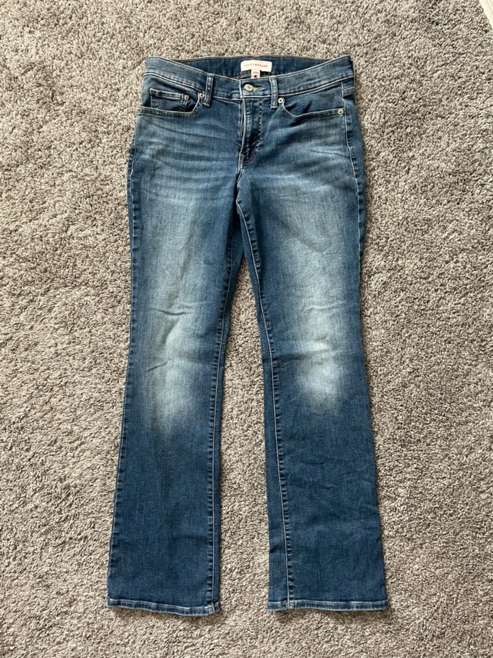 Lucky Brand Women's Midwash Wide Leg Jeans - Blue